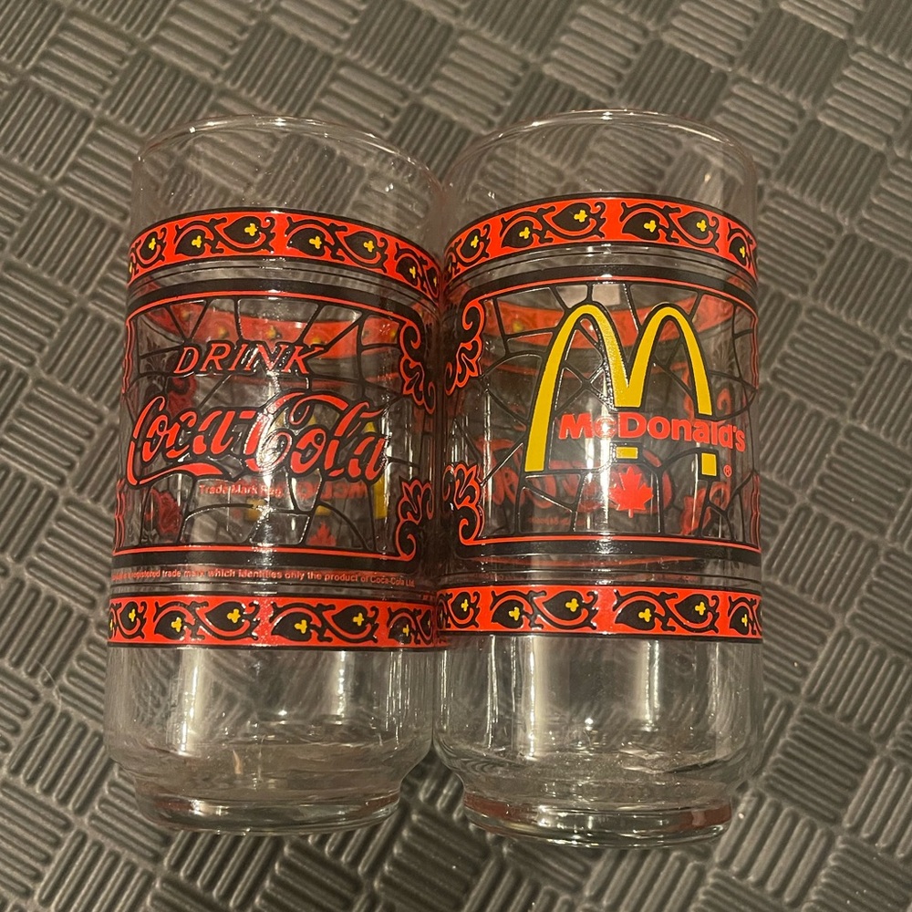 Vintage McDonalds / Coca Cola glasses